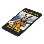 山ブラーオーストラリアKangaroo Skier マグネット (左側)
