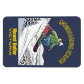 山ブラービクトリアスノーボーディング マグネット (横)