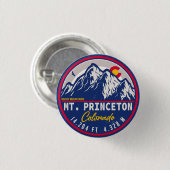 山プリンストンColorado - 14ers fourteener hiking 缶バッジ (正面&裏面)