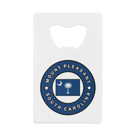 山プレザントサウスカロライナ クレジットカード栓抜き (正面)