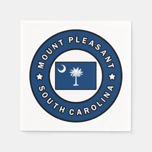 山プレザントサウスカロライナ スタンダードカクテルナプキン (正面)