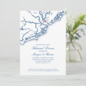 山プレザントネイビー結婚ルズリハーサルディナー 招待状 (スタンド正面)