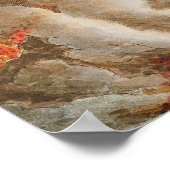 山ベスビウスのクレーターオリジナルスケッチ ポスター (角)