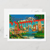 山ベーカー，ワシントン – ラージレターシーン ポストカード (正面/裏面)