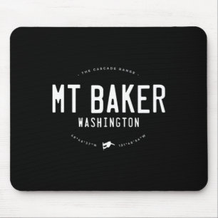 山ベーカーWashingtonグラフィック動揺してヴィンテージ マウスパッド