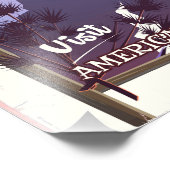 山ホイットニークラシック、カリフォルニア旅行ポスター フォトプリント            (角)