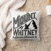 山ホイットニーシエラネバダ旅行ポスターツートーン クッション (ブランケット)