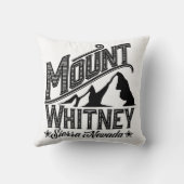 山ホイットニーシエラネバダ旅行ポスターツートーン クッション (裏面)