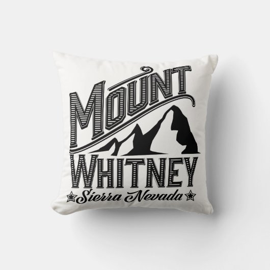 山ホイットニーシエラネバダ旅行ポスターツートーン クッション (正面)