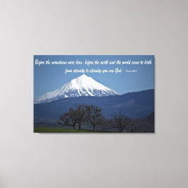 山マクログリン – 詩篇90:2 キャンバスプリント