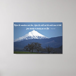 山マクログリン – 詩篇90:2 キャンバスプリント