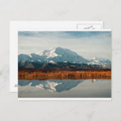 山マッキンリーinデナリNP，アラスカ ポストカード (正面/裏面)