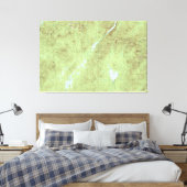 山マーシー地形図 – アディロンドックパーク キャンバスプリント (インサイチュ (寝室))