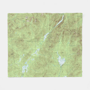山マーシー地形図 – アディロンドックパーク フリースブランケット