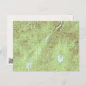 山マーシー地形図 – アディロンドックパーク ポストカード (正面/裏面)