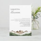 山ミニマルのQRコー結婚ド 招待状 (スタンド正面)