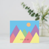 山ミニマルアートシンプルmcmはがき ポストカード (スタンド正面)