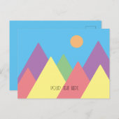 山ミニマルアートシンプルmcmはがき ポストカード (正面/裏面)