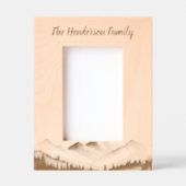 山ミニマル山 レーザー彫刻フレーム (正面)