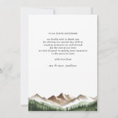 山ミニマル結婚の サンキューカード (裏面)