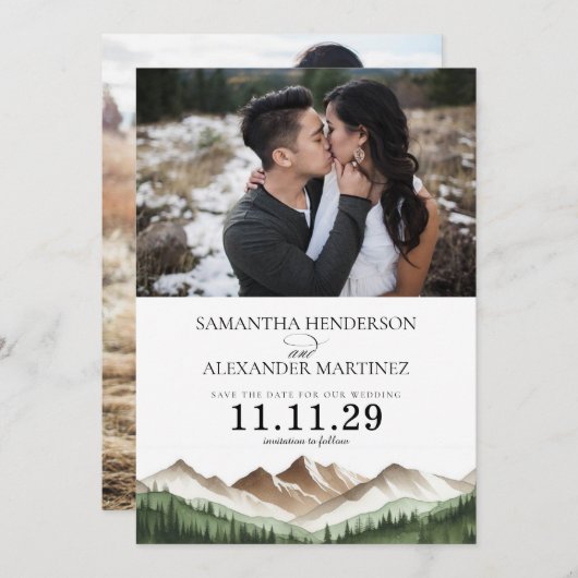 山ミニマル セーブザデート (正面/裏面)