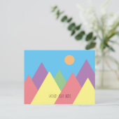 山ミニマルmcmミッドシンプルセンチュリーポストカード ポストカード (スタンド正面)