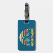 山ミュアカリフォルニアレトロターコイズ ラゲッジタグ (裏面縦)