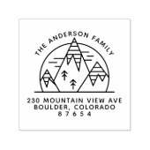 山モダンのカスタム差出人住所 セルフインキングスタンプ (デザイン)