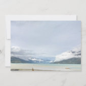 山モダンの夏のビーチ日付カードを保存 招待状 (裏面)