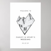 山モダンハートス結婚ケッチの案内記号 ポスター (正面)