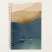 山モダン山 |水彩紙風景 プランナー手帳 (正面)