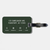 山モダン男らし素朴外用品 ラゲッジタグ (裏面横)