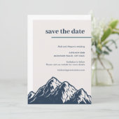 山モダン素朴の自然結婚屋外 招待状 (スタンド正面)