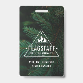 山モダン素朴男らし木アルボリスト バッジ