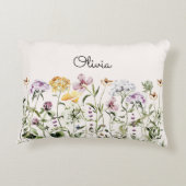 山モノグラムのカラフル花園 アクセントクッション (裏面)