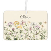 山モノグラムのカラフル花園 カーエアーフレッシュナー (裏面)