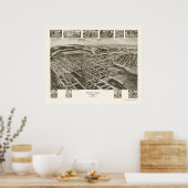 山ユニオンPAパノラママップ – 1906 ポスター (キッチン)