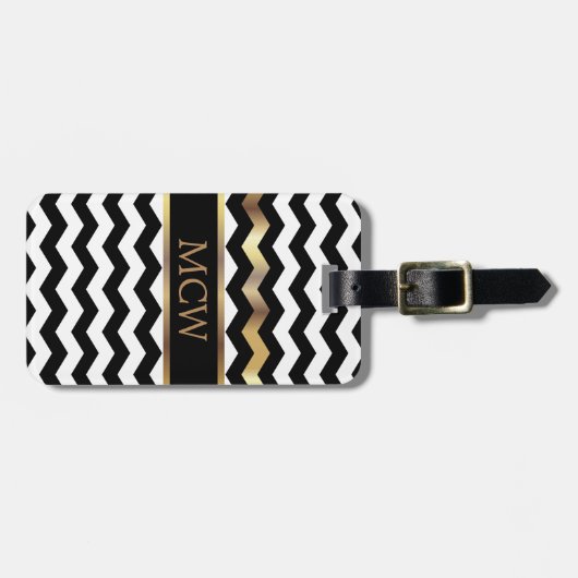 山ユニーク形 |モノグラム ラゲッジタグ (正面横)