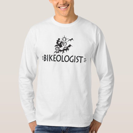 山ユーモアのあるサイクリング Tシャツ (正面)
