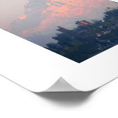 山ライニアアルペングローランドスケープ ポスター (角)