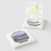 山ライニアナショナルパークワシントンキャビンレトロ ストーンコースター (横)