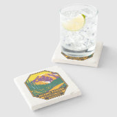 山ライニアナショナルパークワシントンレトロ ストーンコースター (横)