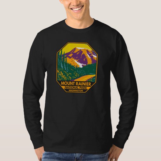 山ライニアナショナルパークワシントンレトロ Tシャツ (正面)