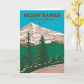 山ライニアナショナルパークワシントンヴィンテージ カード (黄色い花)