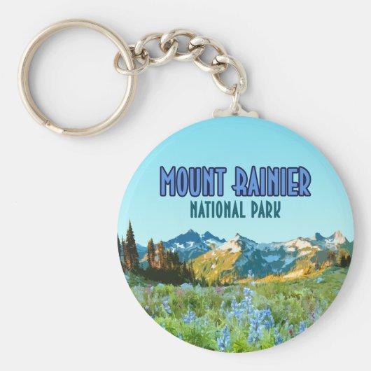 山ライニアナショナルパークワシントンヴィンテージ キーホルダー (正面)