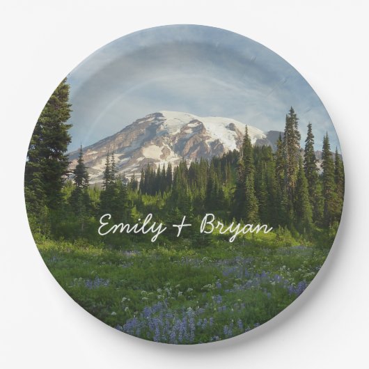 山ライニアモーニングライト ペーパープレート (正面)