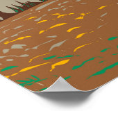 山ライニアーナショナルパークカウリッツ分水器 ポスター (角)