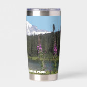 山ライニアーナショナルパークワイルドフラワー 保温保冷タンブラー (背面)