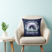 山ライニアーナショナルパークワシントンUSAレトロ クッション (椅子)