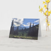 山ライニエ国立公園あいさつ空白のきカード カード (黄色い花)